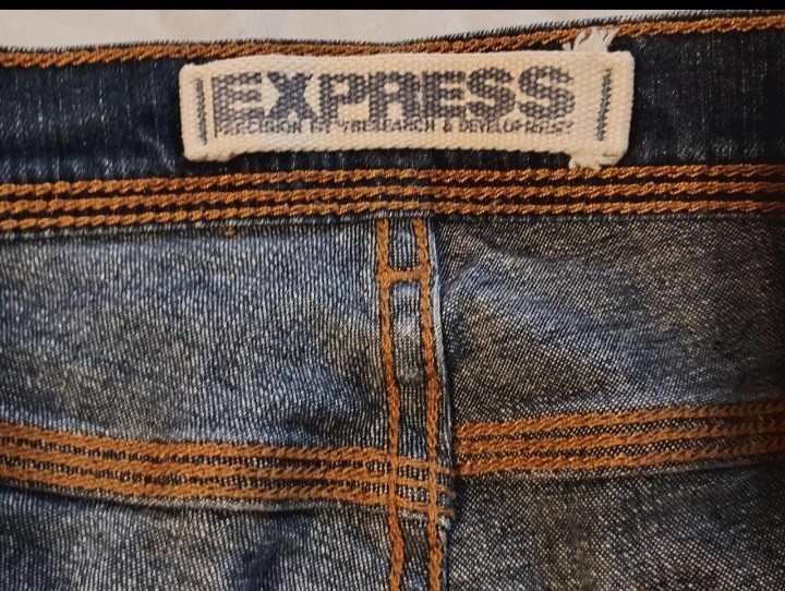 Vintage Express Denim Dark Wash Straight Leg Jeans Sz 13/14 Y2K 90’s Retro 80’s