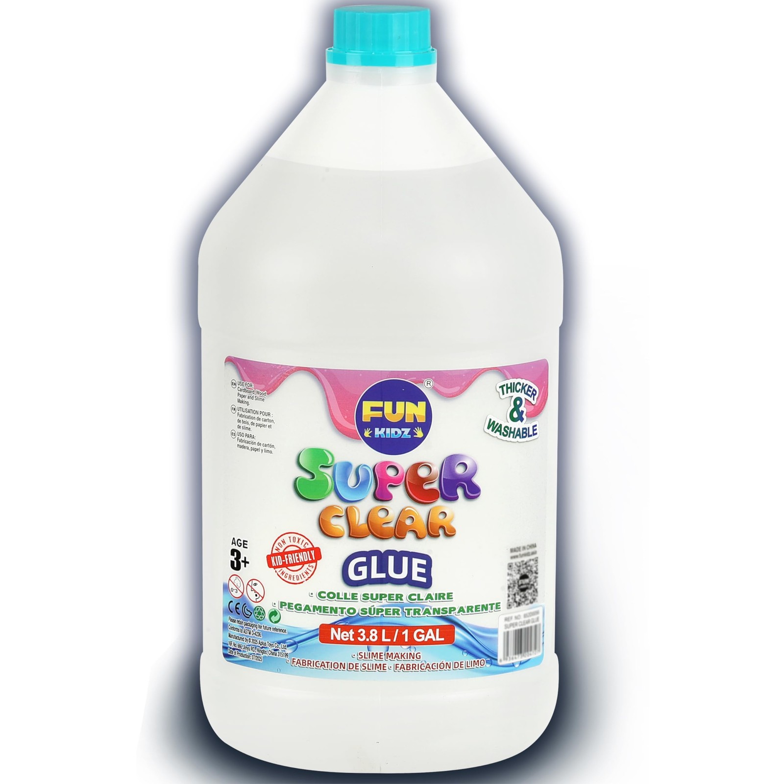 Super Clear Glue 1 Gallon, FunKidz All Purposes School Home Projects Liquid Glue