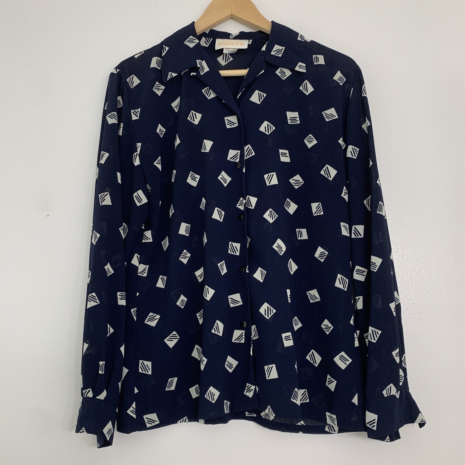 Vintage 90s Y2K Pendleton Country Sophisticates Womens 8 Geometric Print Blouse