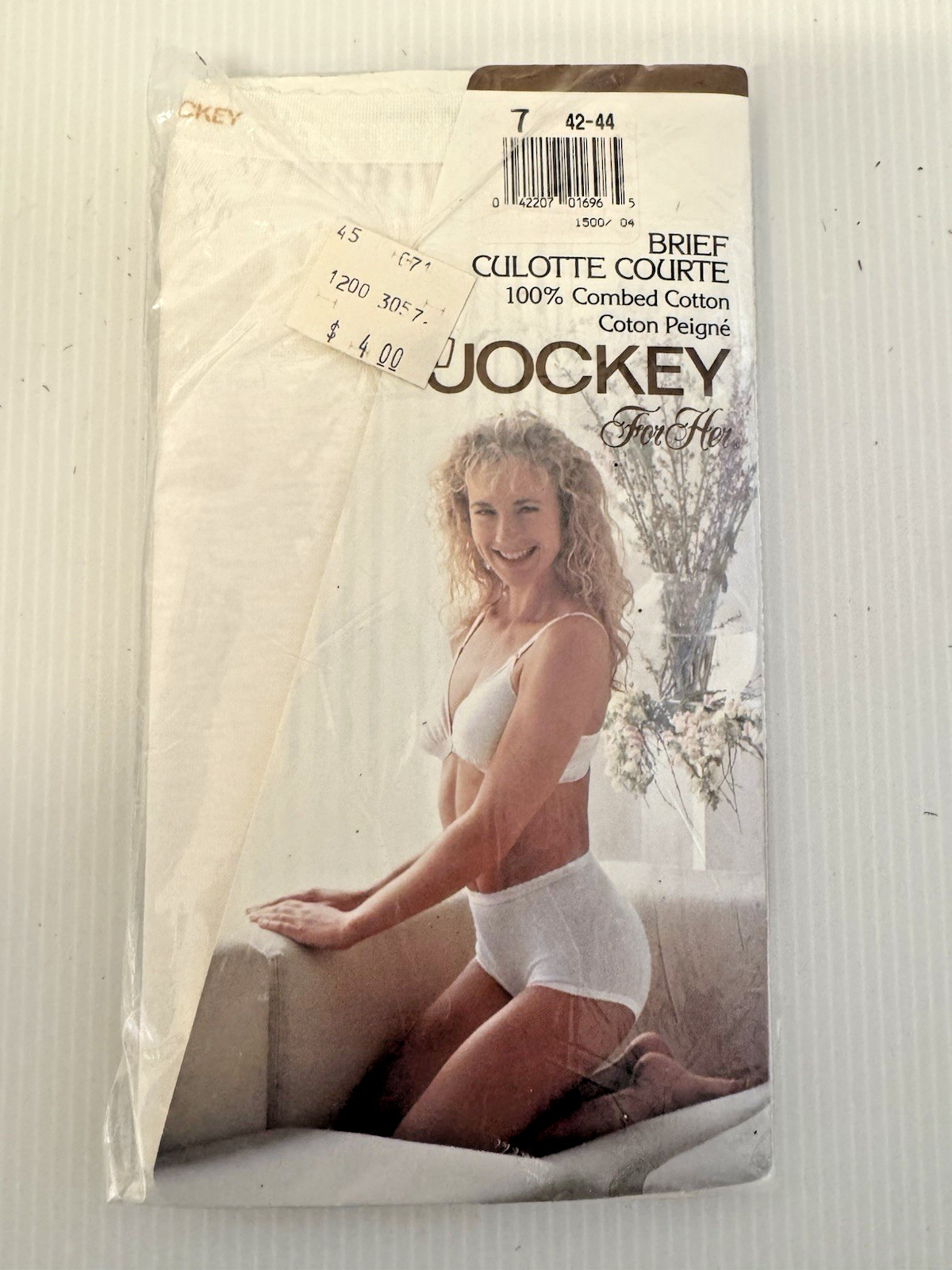 VTG NIP 1980s /1990s JOCKEY FOR HER~BRIEF CULOTTE COURTE~100% COTTON~SIZE 42-44