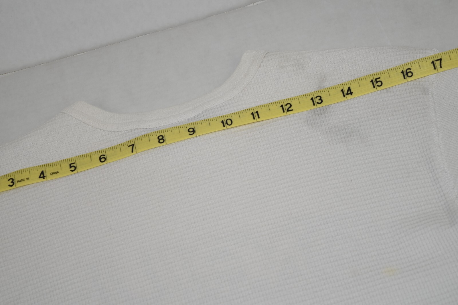Vintage Thermal Shirt O’Neill Size L 90s White Waffle Weave Surf Wear Made USA