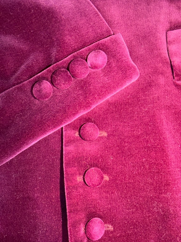 Vintage Charter Club Purple Cotton Velvet Blazer – Size 8
