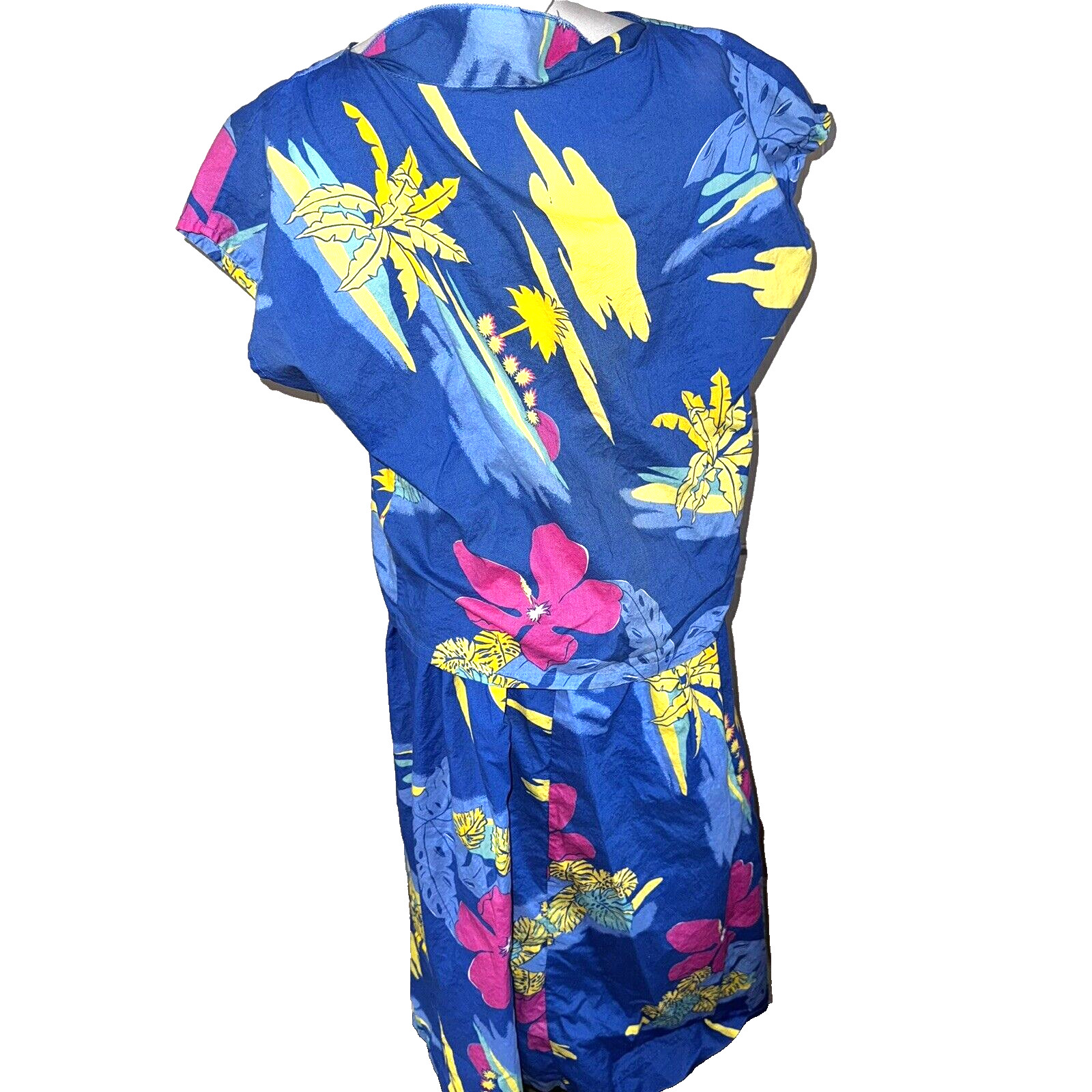 Vintage 60’s Glamour Girl Tropical Pull on Skirt Boxy Top Floral Hawaii Small