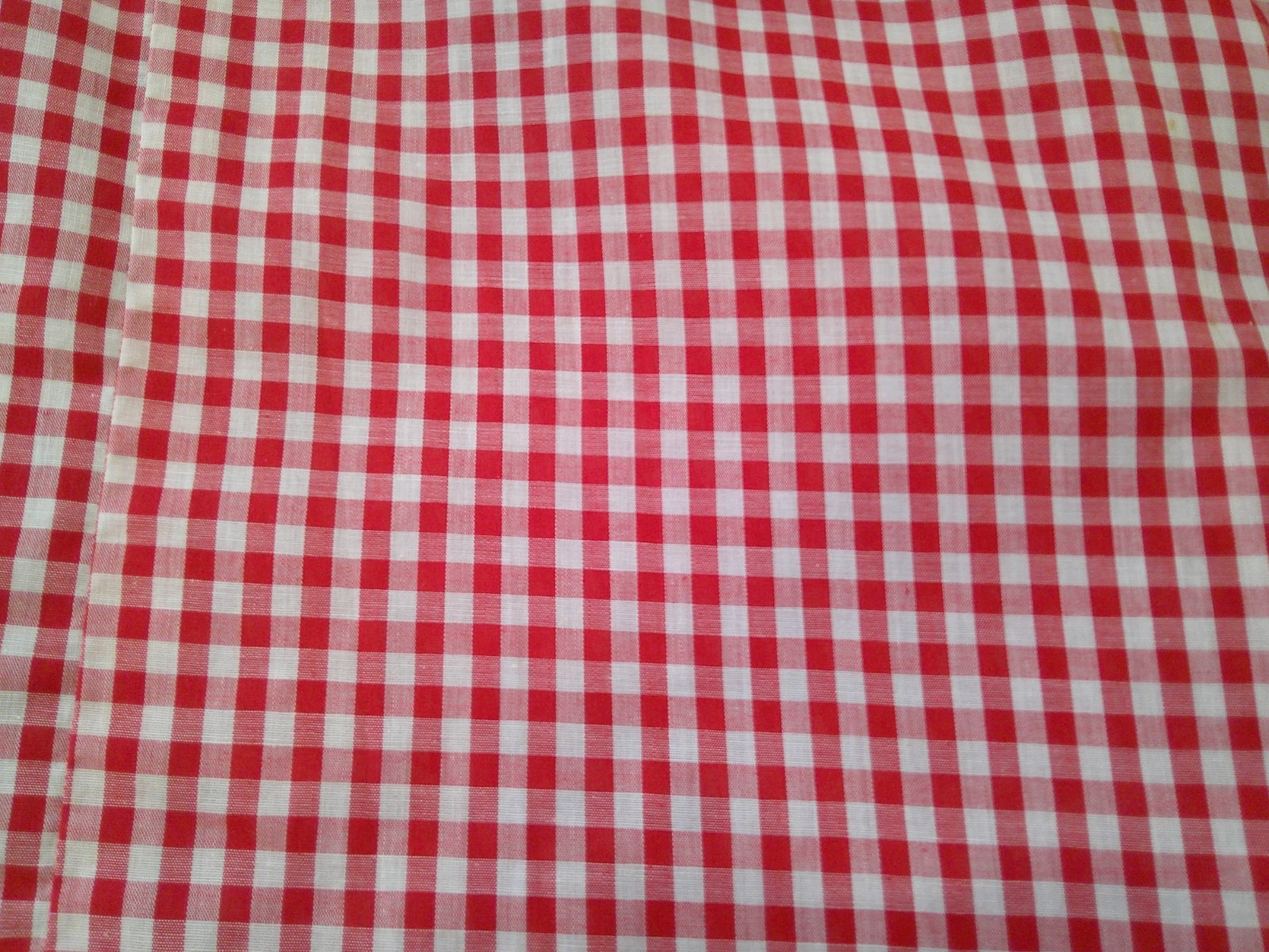 Vtg 70s Red/White Gingham Prairie Cottagecore 160″ Full Sweep Maxi Dress & Hat M
