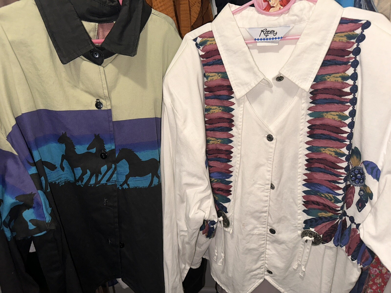 Vintage Women’s Long Sleeve Western Wear Roper Mezcal Rodeo Bull Riding