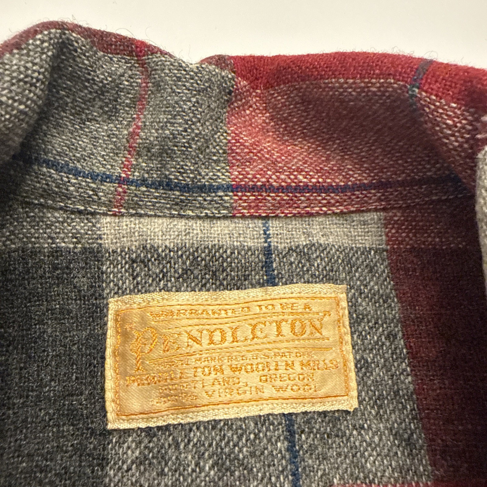 VTG 70’s Pendleton Shirt Jacket Wool Shacket Field Tartan Plaid Women’s M/L