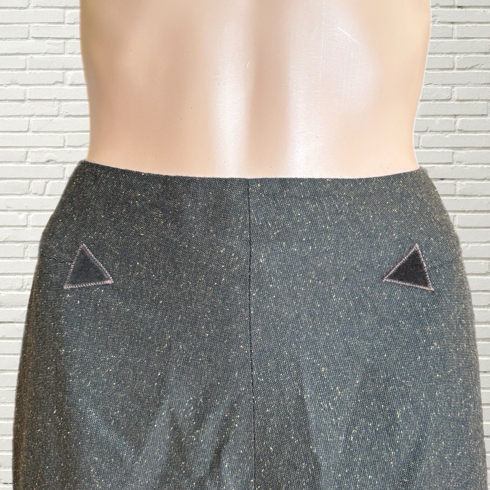 Vintage 90s Does 40s Two Piece Set Brown Wool Tailored Blazer And Skirt