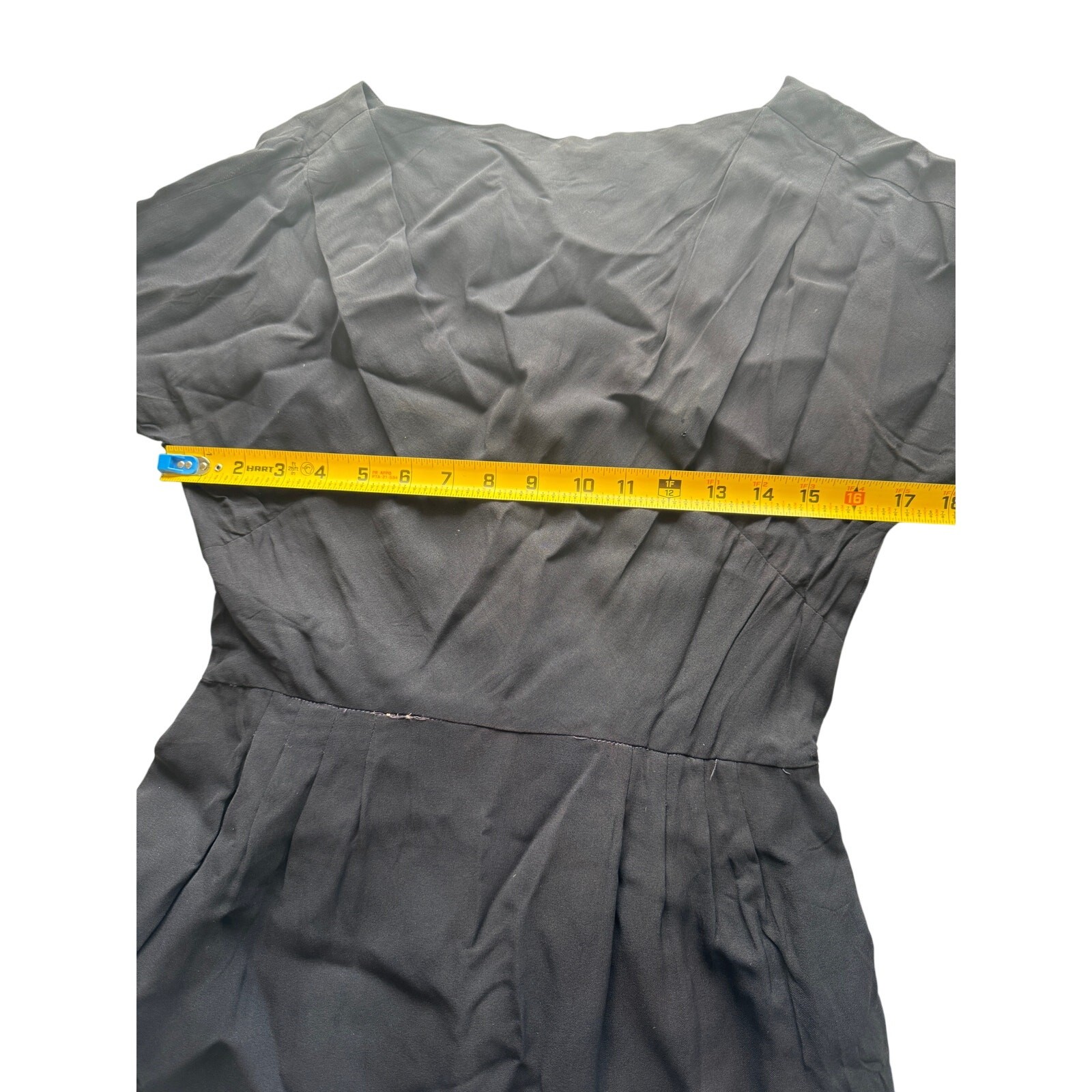 Vintage 50s R&K Originals Sexy Black Crepe Wiggle Dress Sheath – Project Piece S