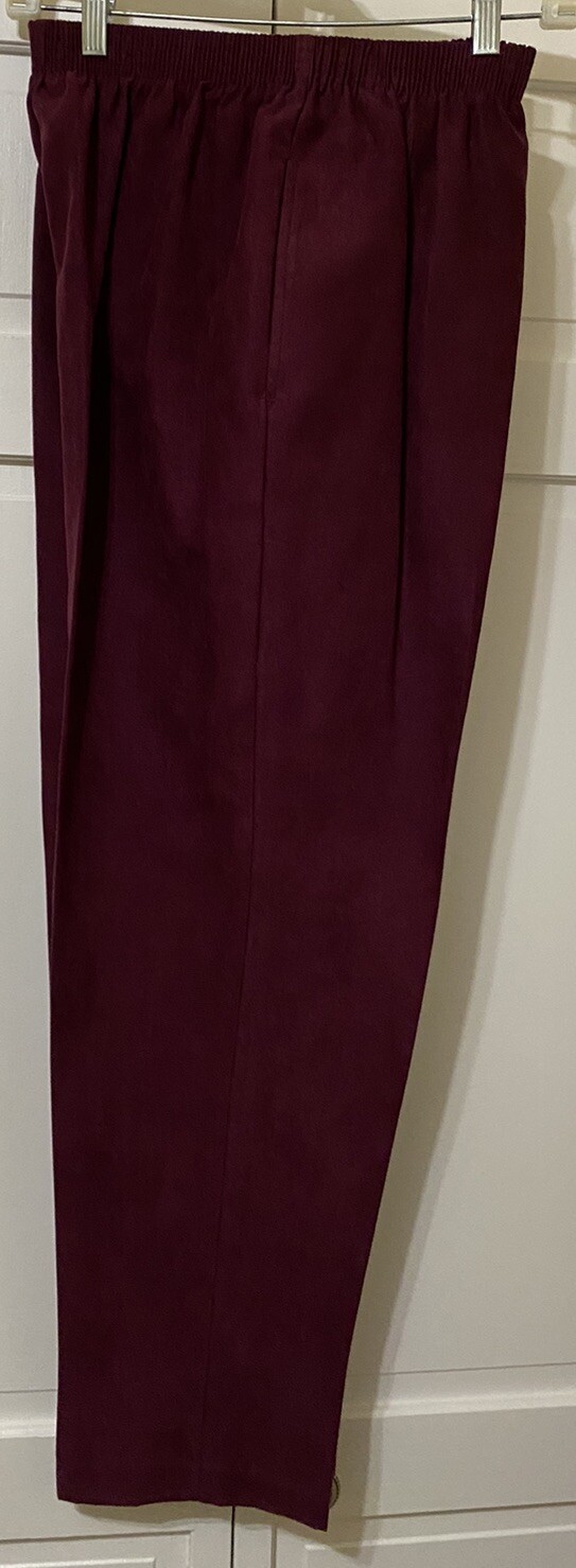 Vintage Bon Worth 3 Piece Purple Poly Suede Sportswear Set Shirt Pants Jacket S