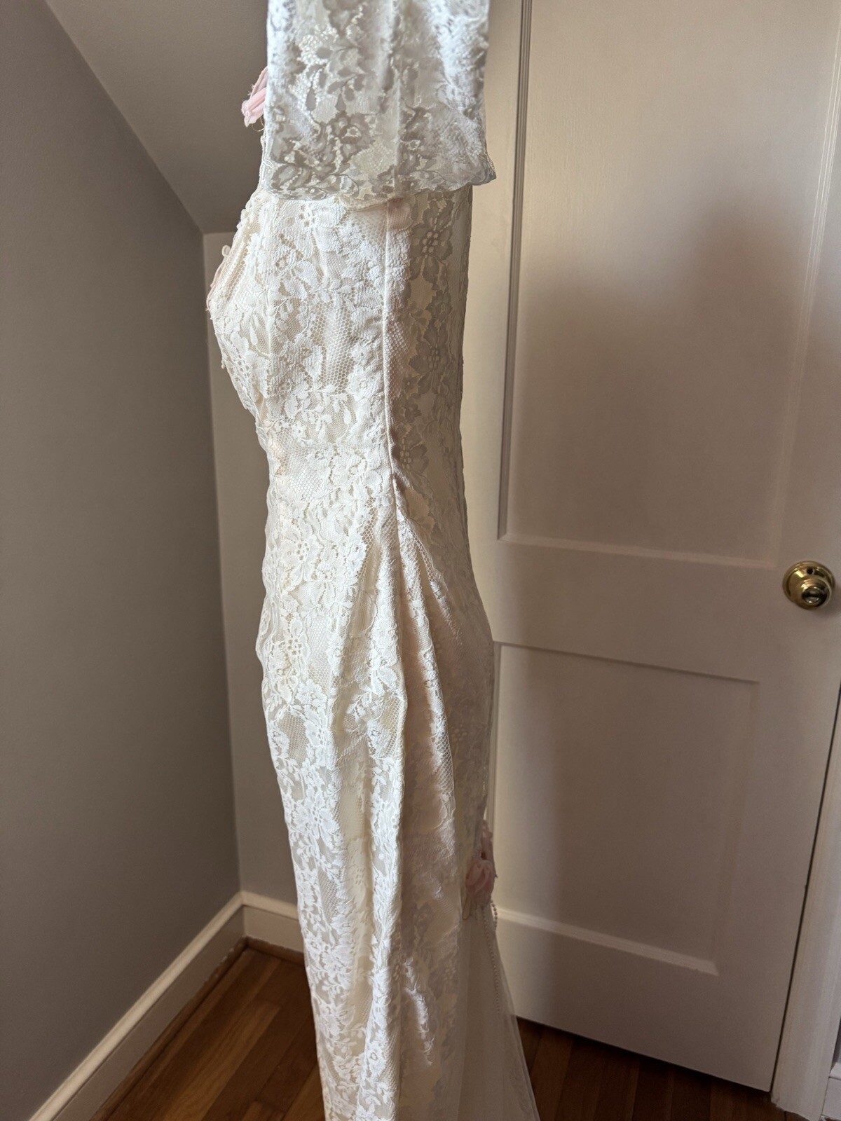 Women’s Susan Lane’s Country Elegance Vintage Wedding Gown Size 8 W/Headpiece