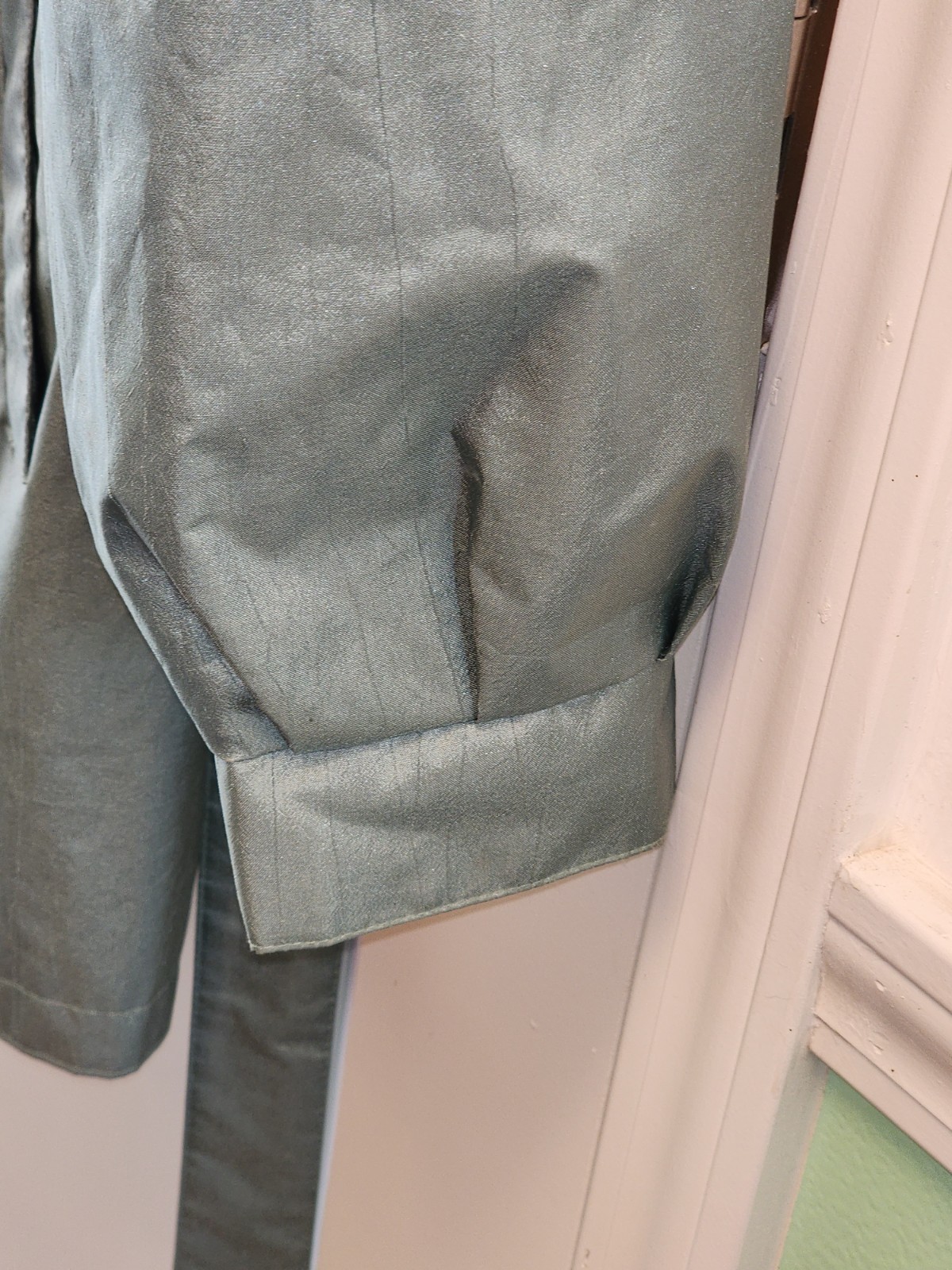 Vintage Mariel Trench Coat 80s 90s Green Jacket Size Small