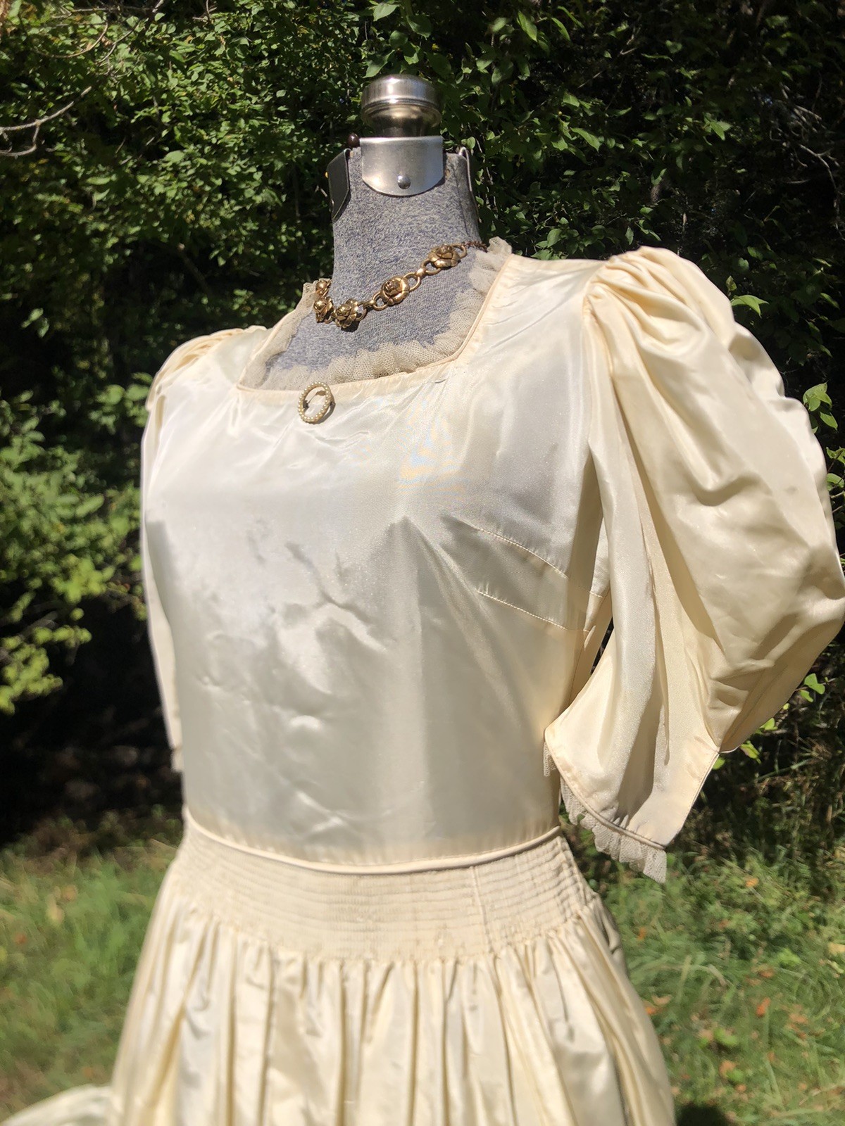 Vintage 1930’s Very Sweet Simple Wedding Gown Dress 34-26-60