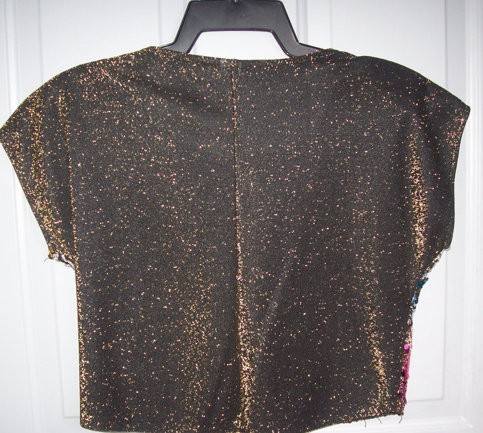 Vintage RIO Blouse Sequin Crop Top 1980s Size see listing Made in USA