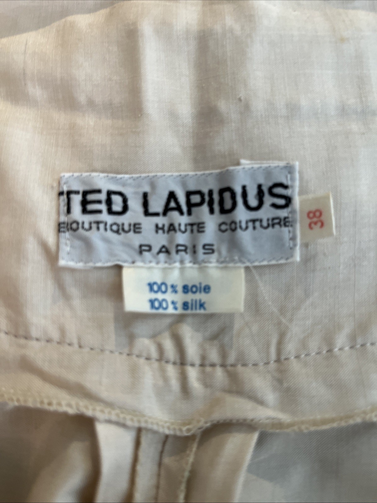 Vintage Ted Lapidus Silk Pants