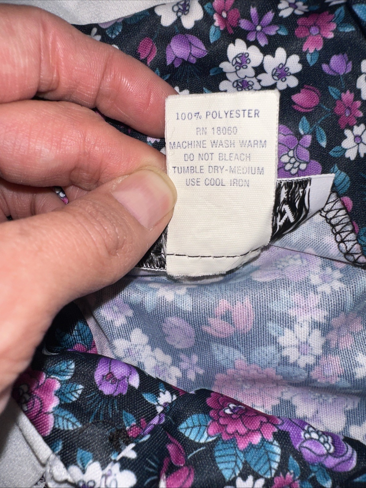 Vintage Sue Sherry Floral Prairie Maxi Dress Peter Pan Collar Pearl Buttons USA