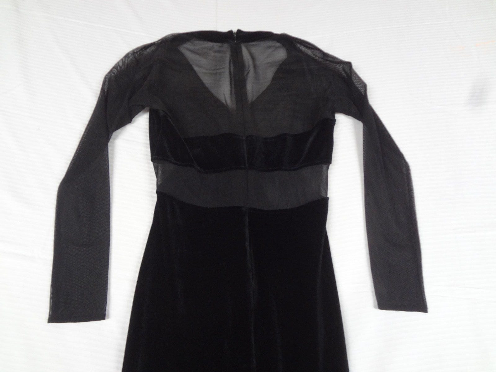 VINTAGE 1990s NIKI LIVAS BLACK VELVET FORMAL GOWN WOMENS SIZE 8 DRESS L823
