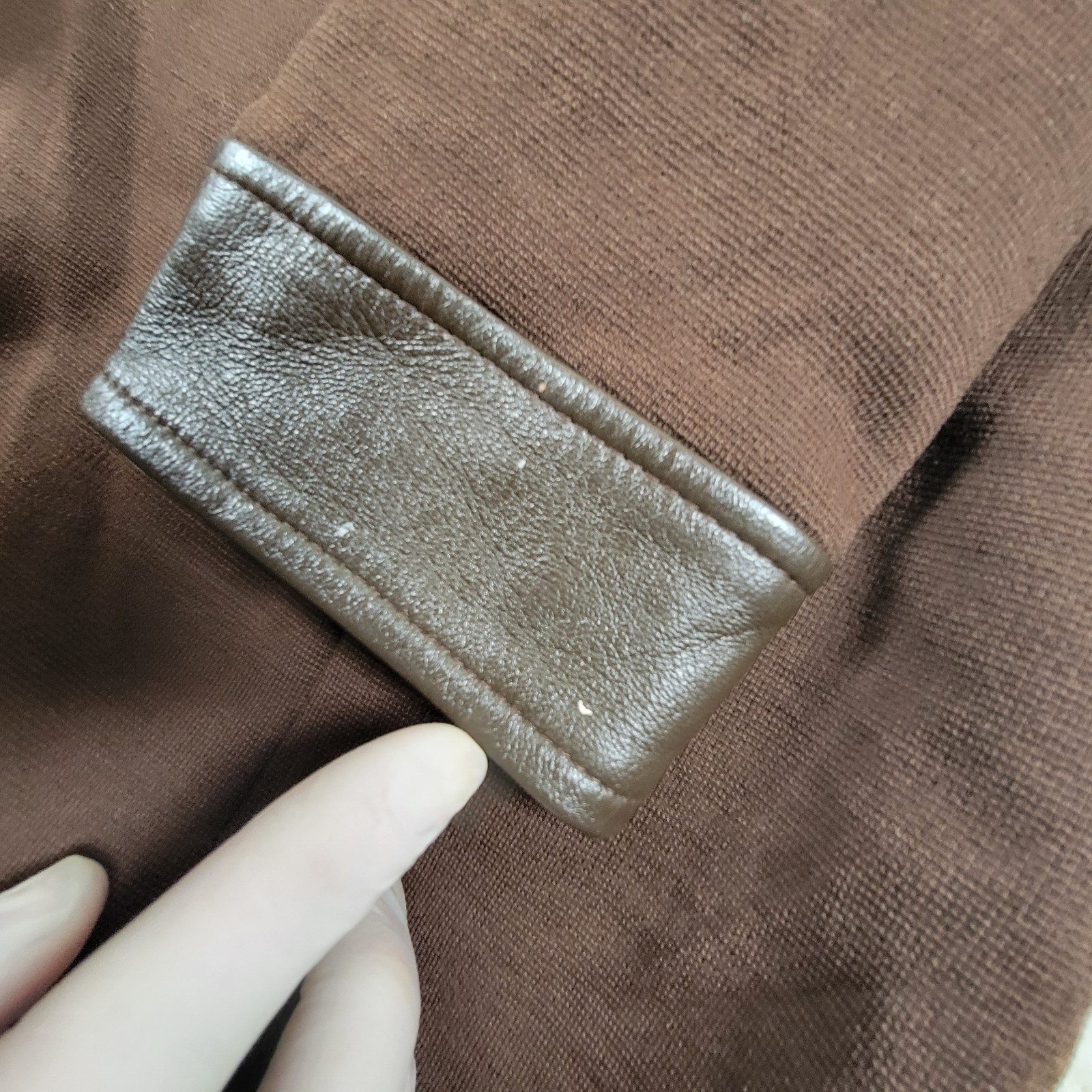 Vintage Butte Knit Sweater Jacket Brown Wool And Leather Measurements In Photos