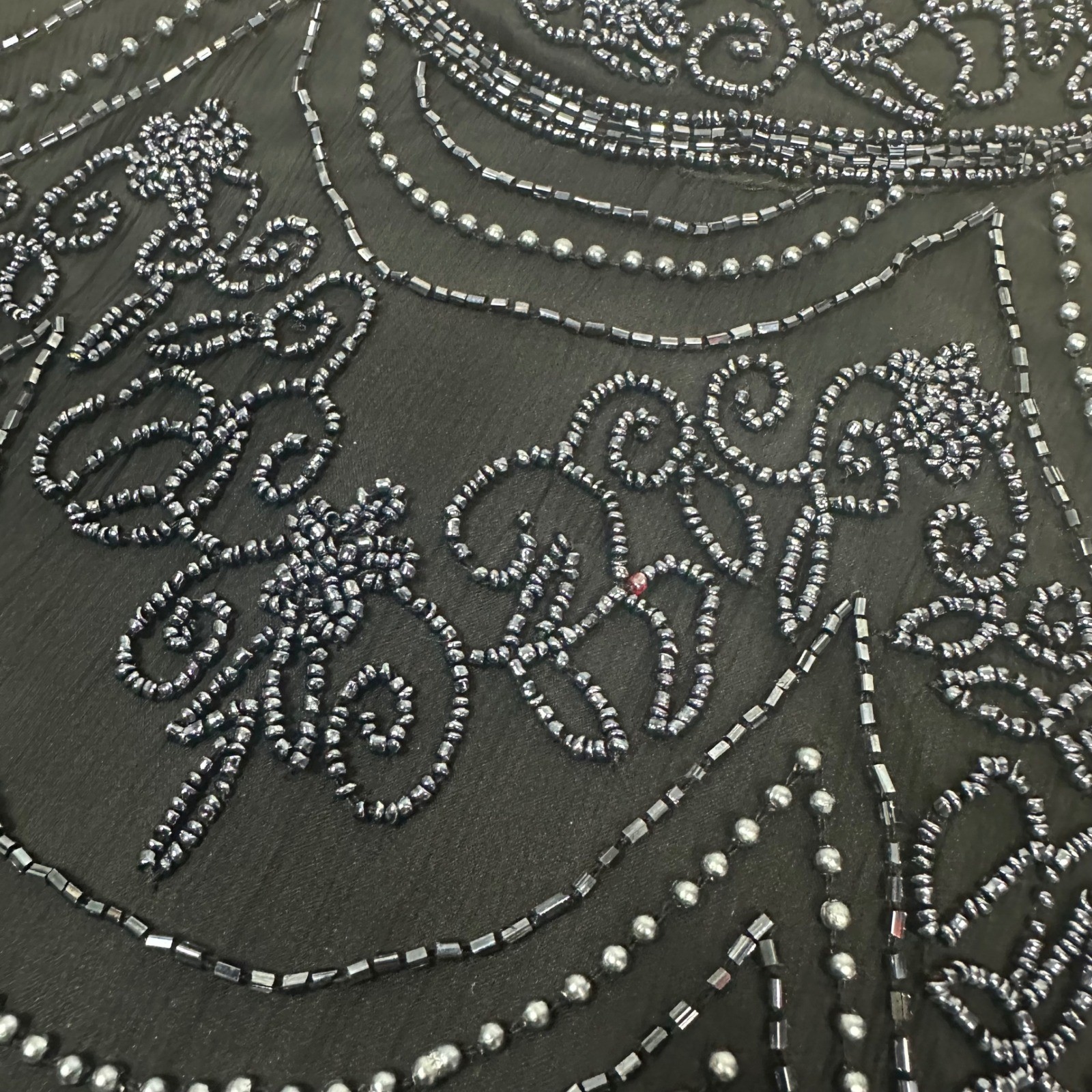 Vintage Papell Boutique Evening Beaded Halter Neck Top – SIZE XL Glam Party
