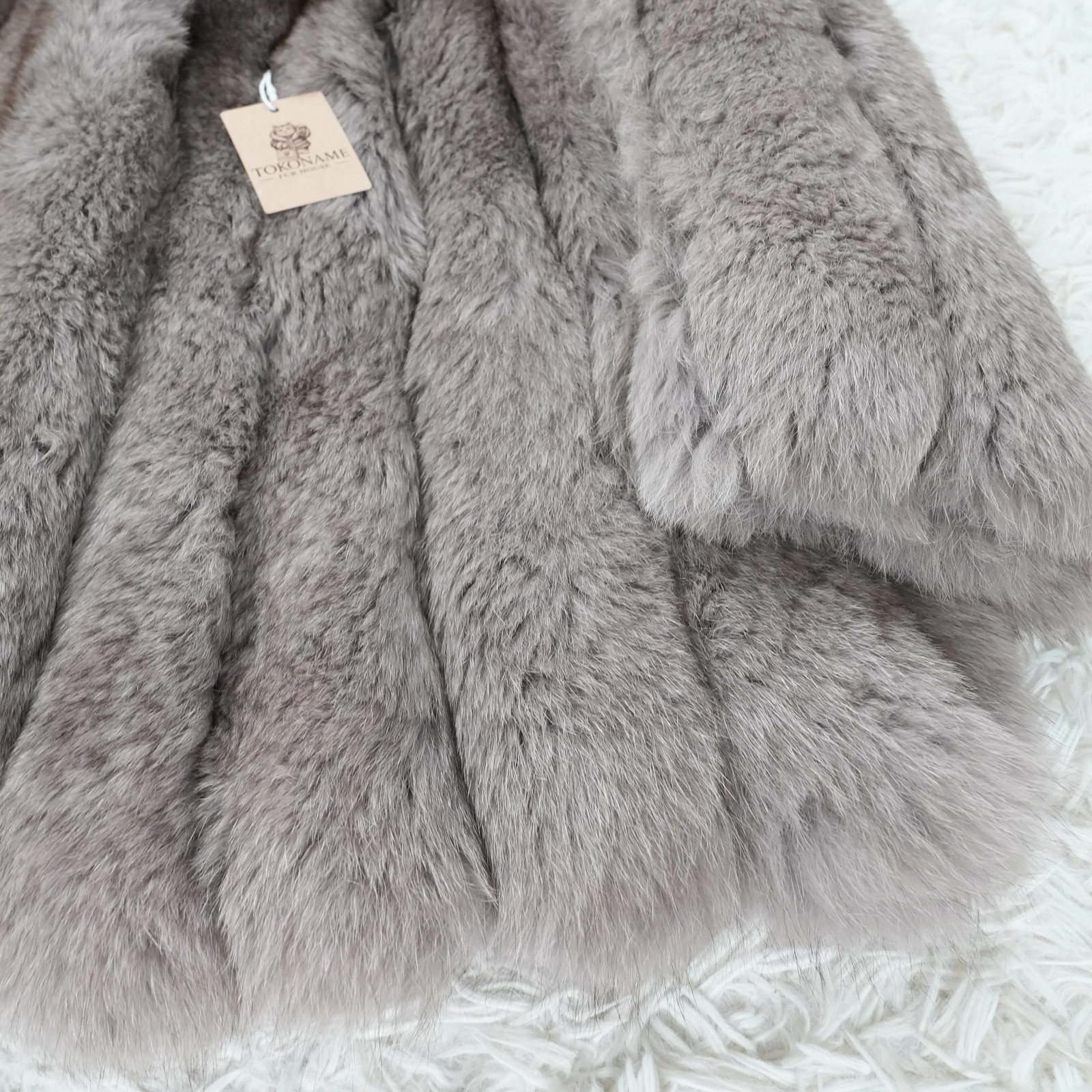 SAGA FOX Mocha Brown Deyd Coat – Genuine Vintage Fur From Japan