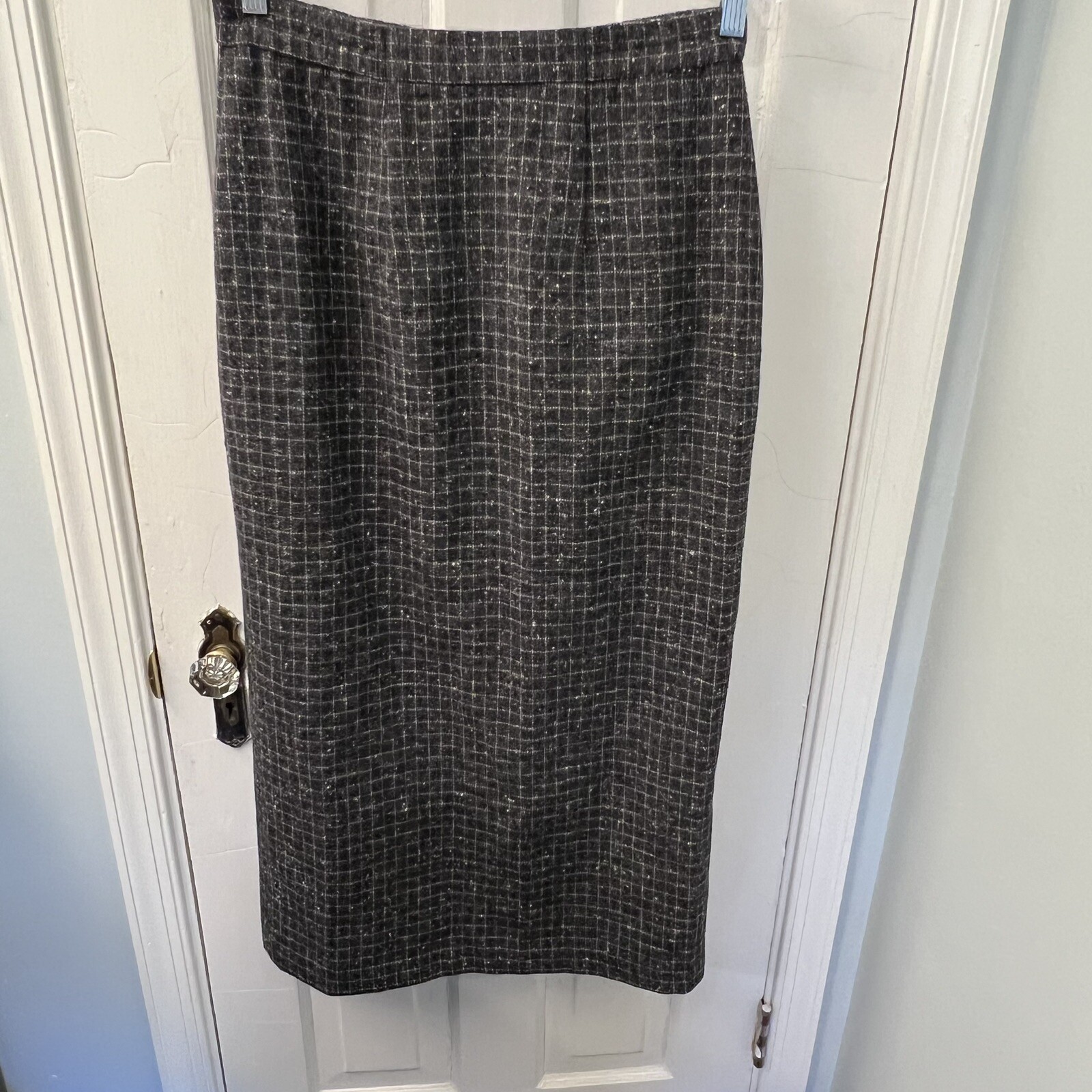 VTG Portraits By Northern Isles Wool Plaid Kilt Style Midi Skirt Sz 8