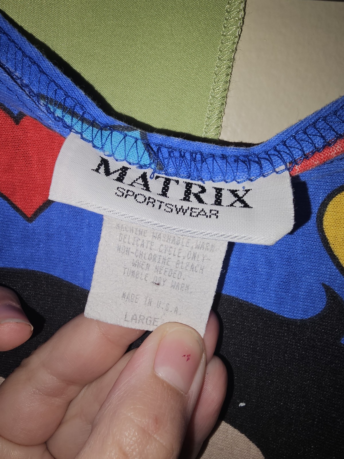 VTG Matrix Sportswear 90’s Betty Boop Double Sided Women’s Tank Top Size Large