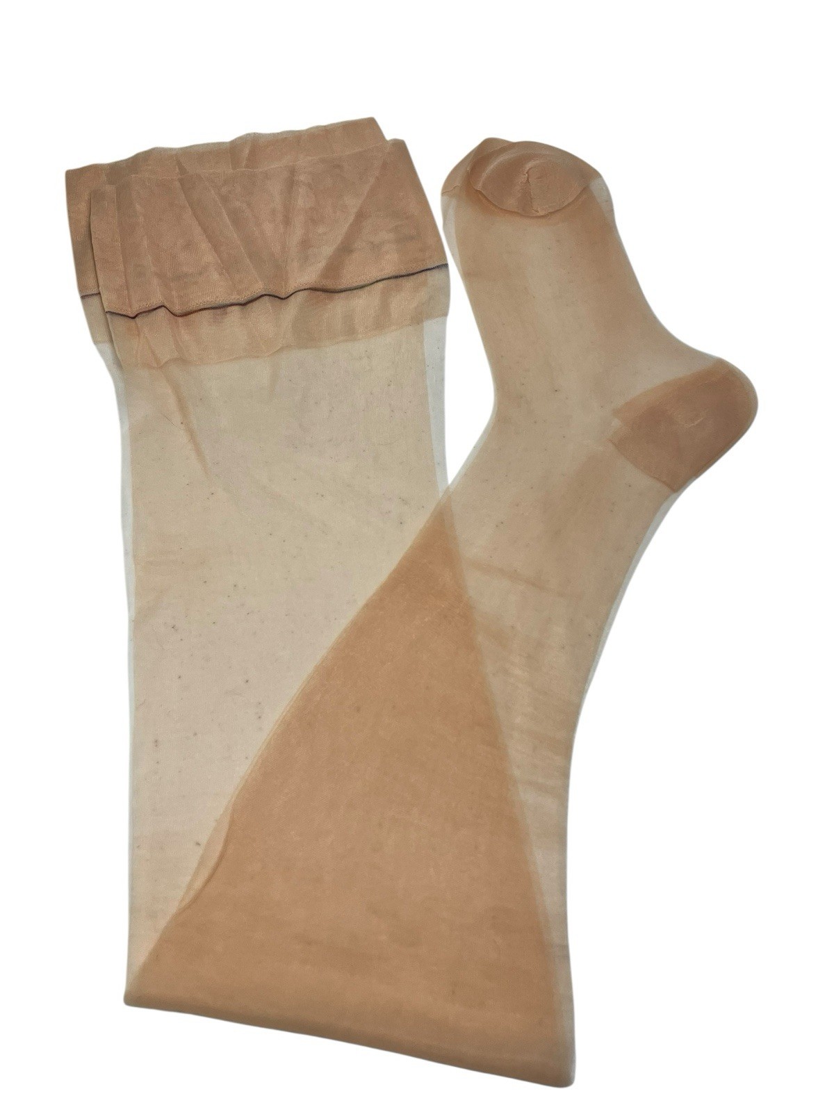 1 Pair of Mysterie Brand vintage Nylon Panti Hose Tantone Short Irregulars