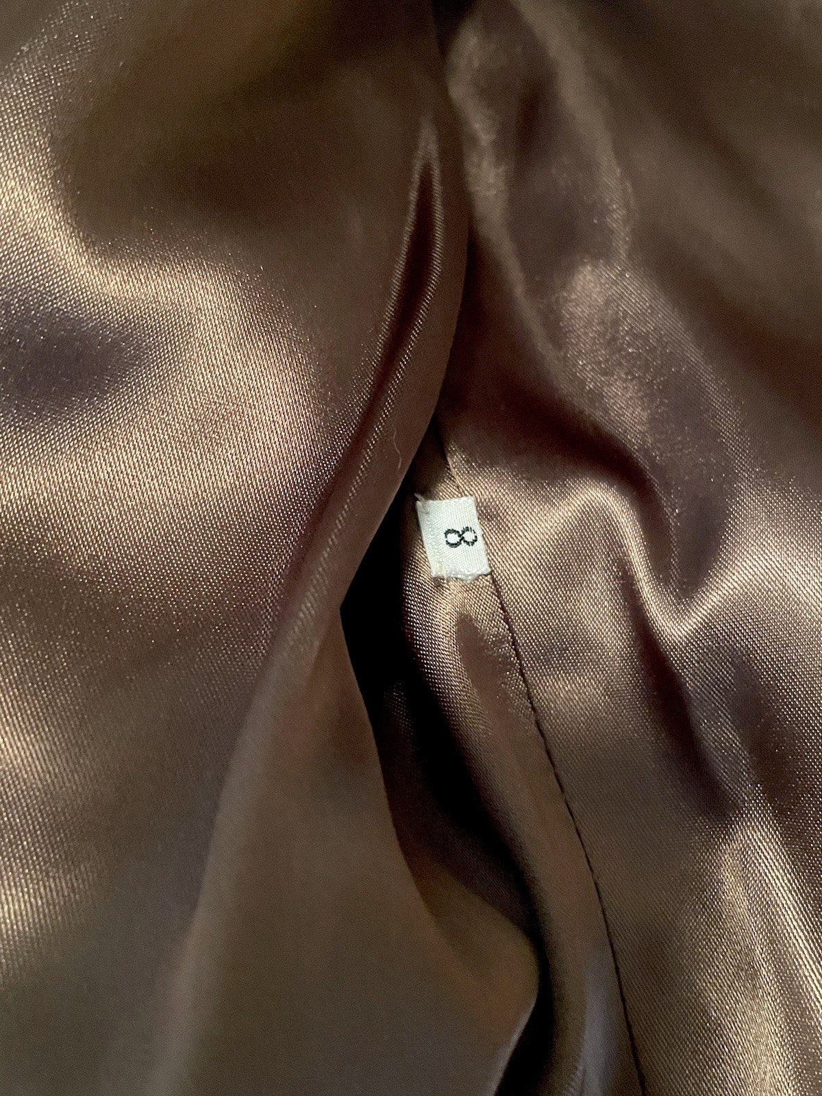Vintage Brown Leather & Genuine Fur Swing Trench Coat Boho Bonnie Cashin Style