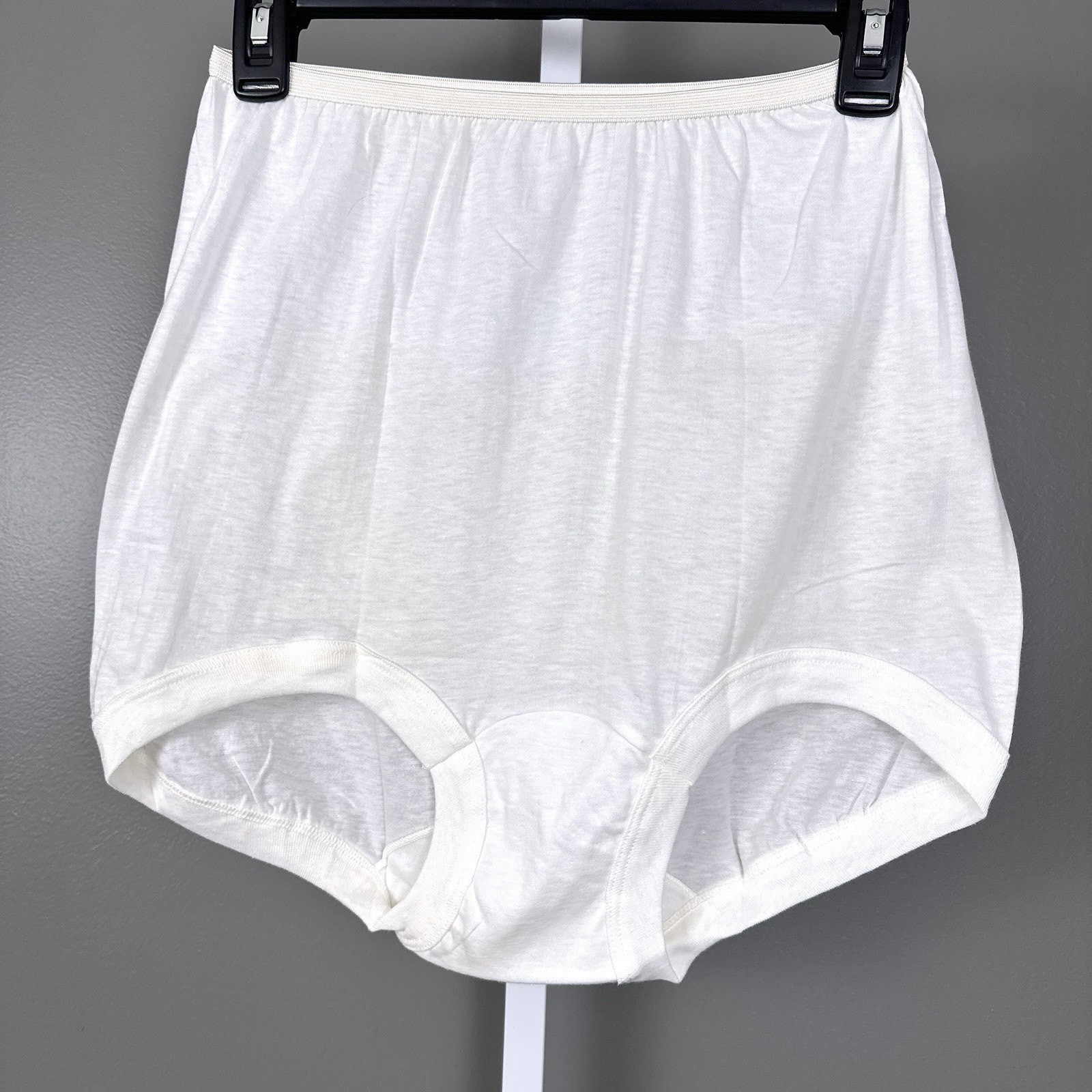 Vintage Gum Drops Panties 100% Cotton Size 8 XL Full High Waist Cream Banded Leg