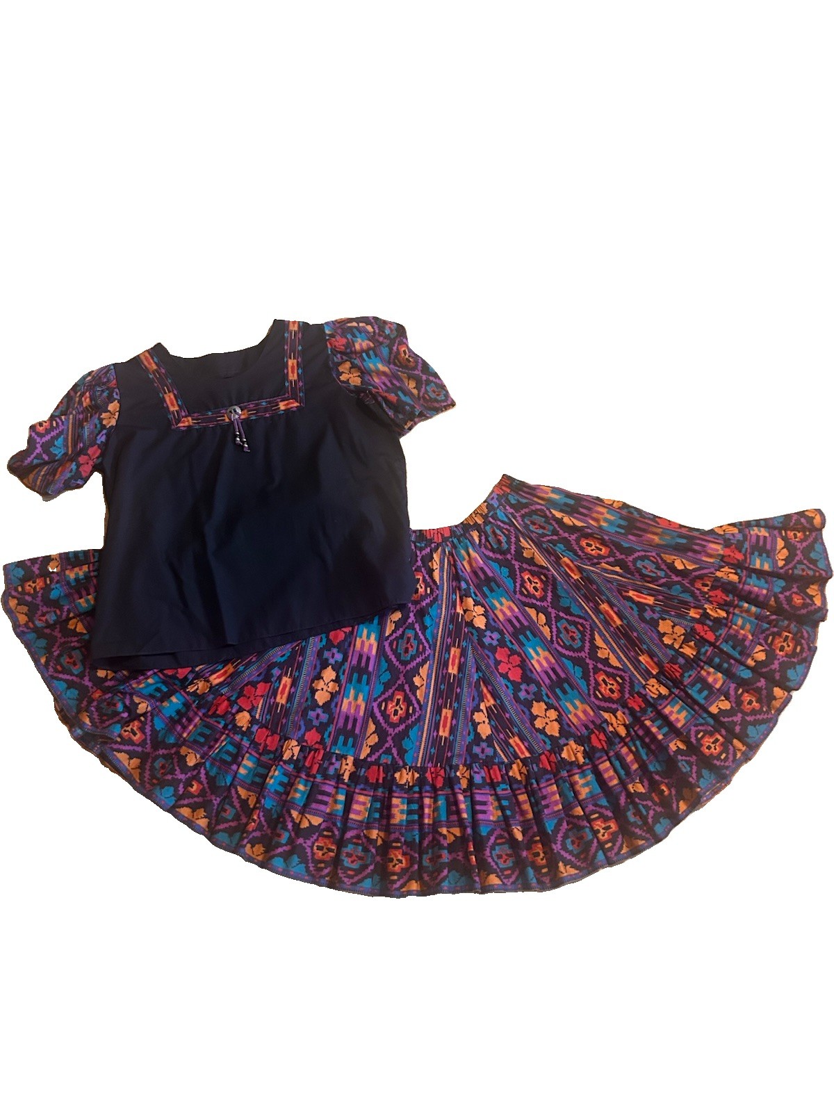 VNT 80’s The Great American Square Dance Co. Dress Set Sz L Western Rockabilly