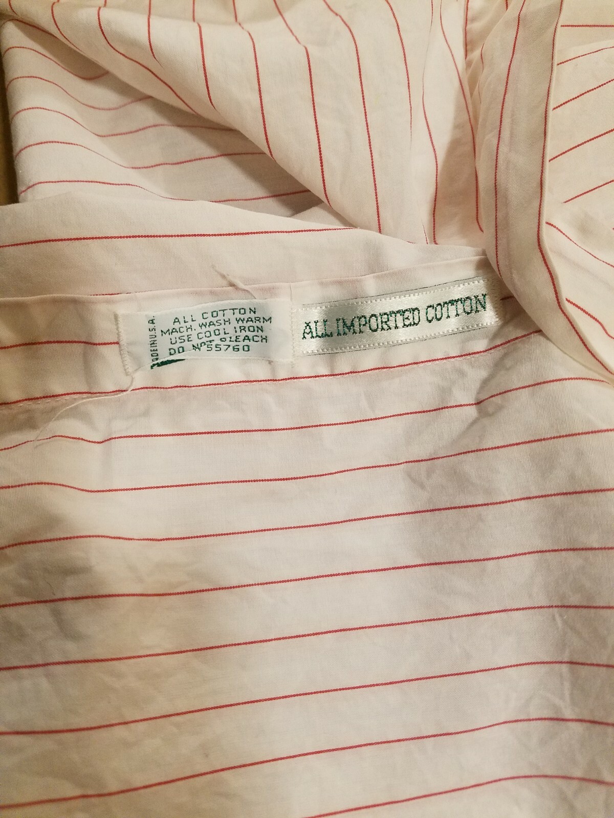 Vintage Roots Shop For Women’s Sz 14 White Pink Pinstripe Button Up L/S Top