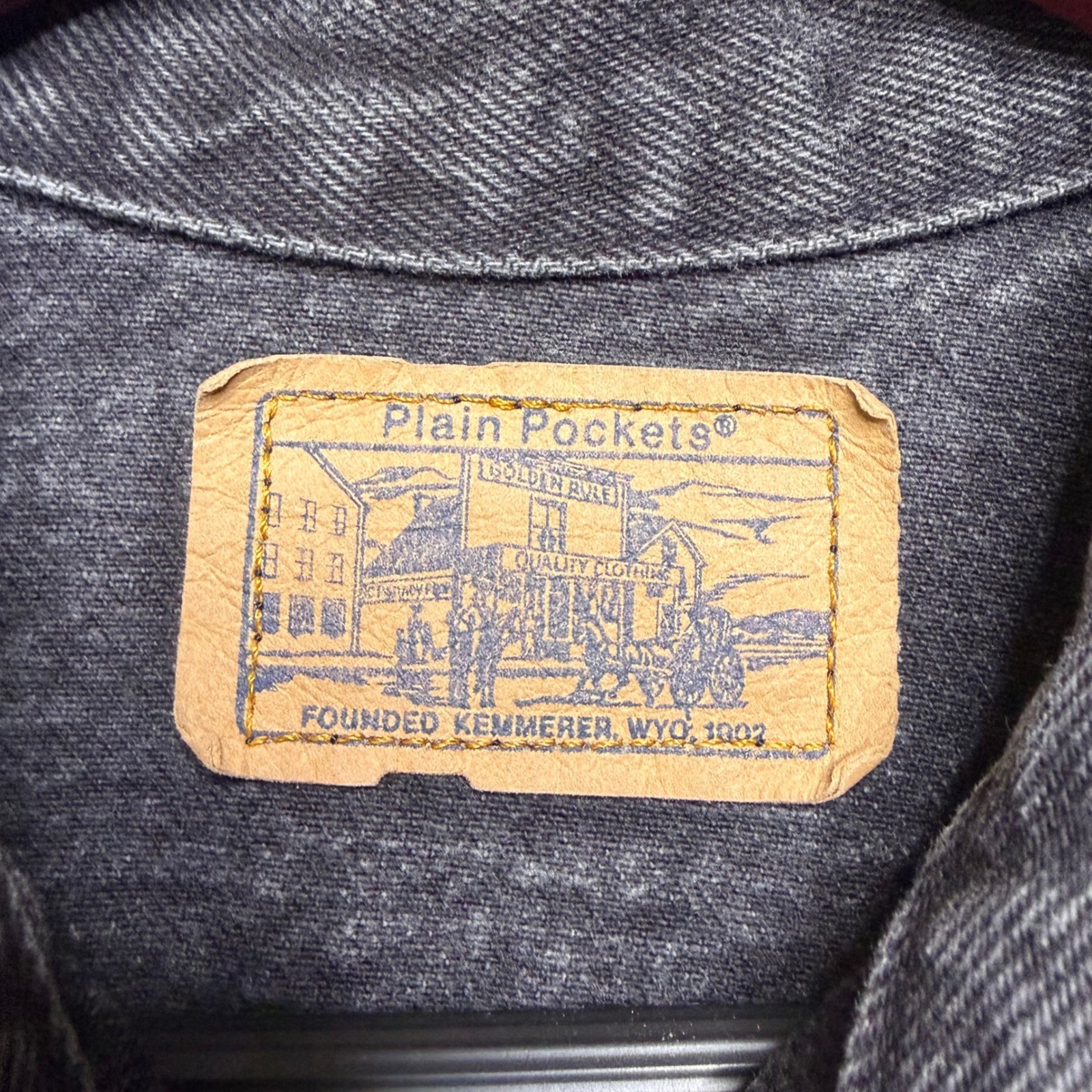 JCPenney Plain Pockets Denim Jacket Womens Small Black Vintage 80s Trucker USA