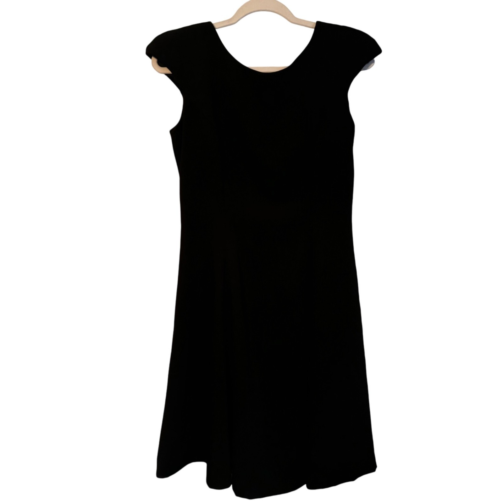 Vintage En Francais Black Dress By Hicky Walter Rhinestone Buttons Size 6
