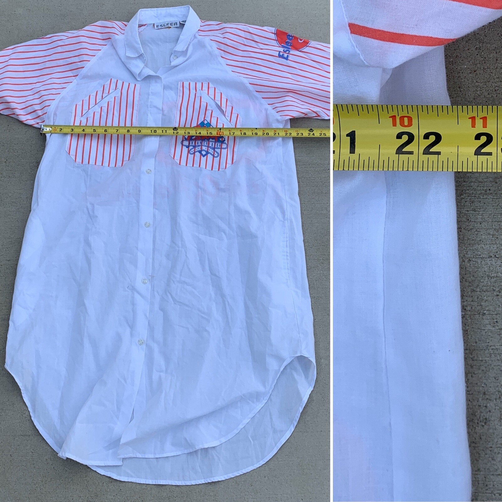 Vintage ESLEEP Nightshirt COP Club Of Pajamas Esleep Rock Cafe 1980s 1990s