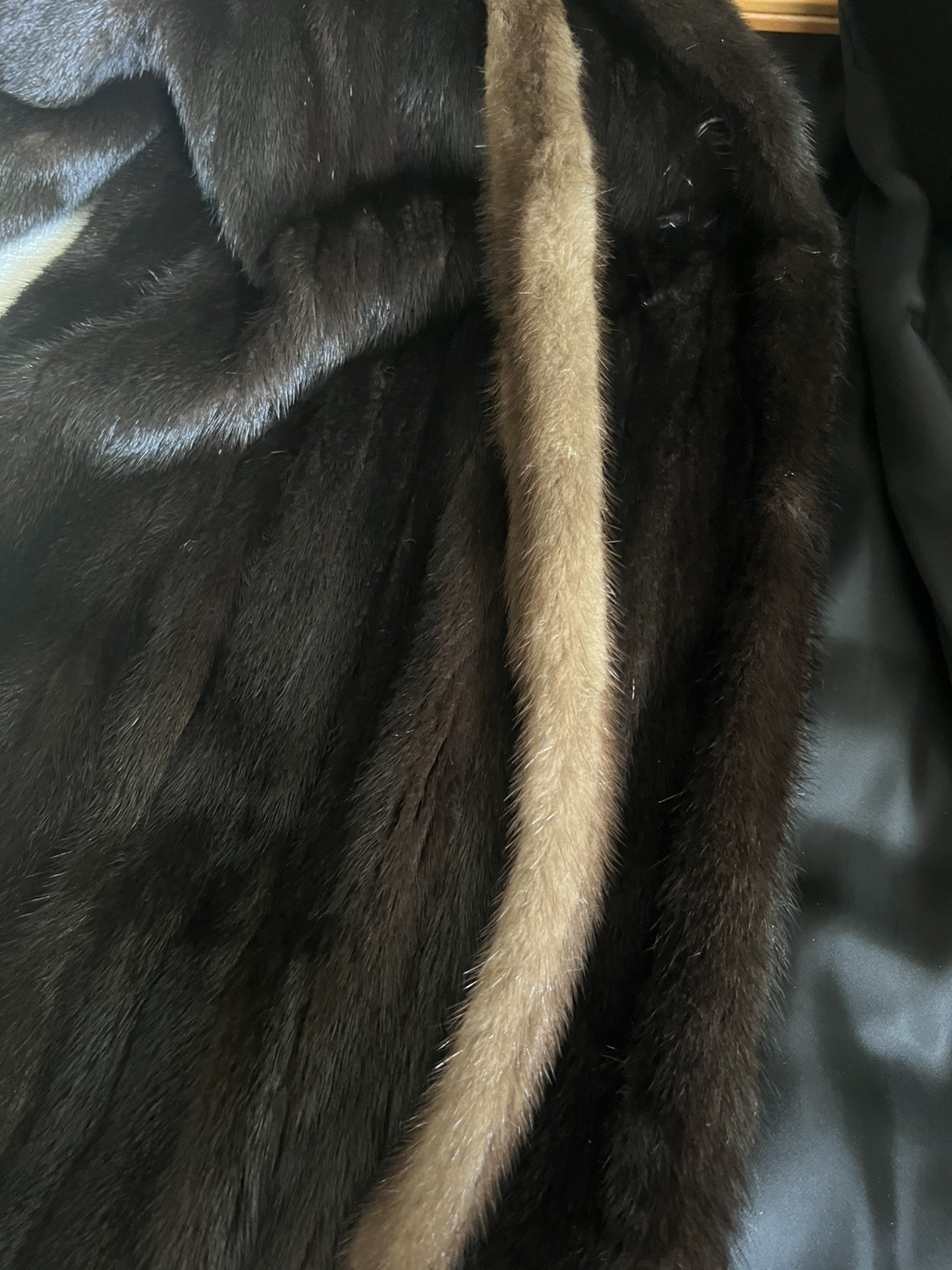 VTG Mink Fur Long Full Length Coat Custom Womens Brown/Demi Sailor/Nautical READ