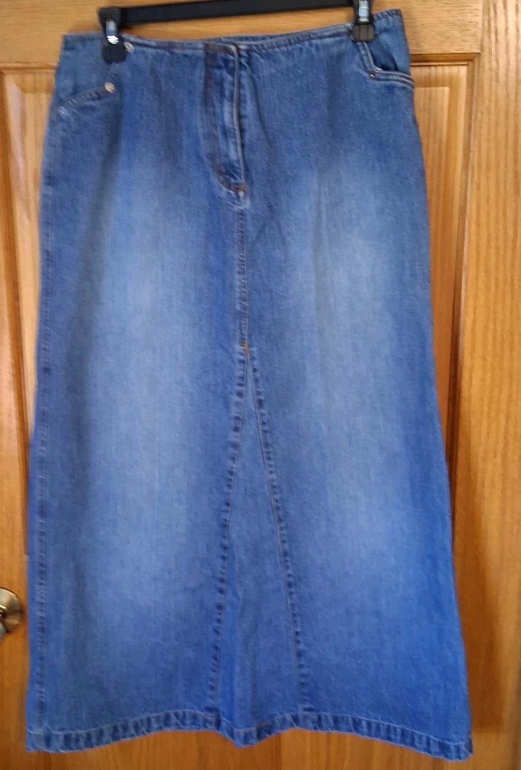 Faded Glory 1972 Special Edition Blue Cotton Denim Skirt Size 8 FG13-077