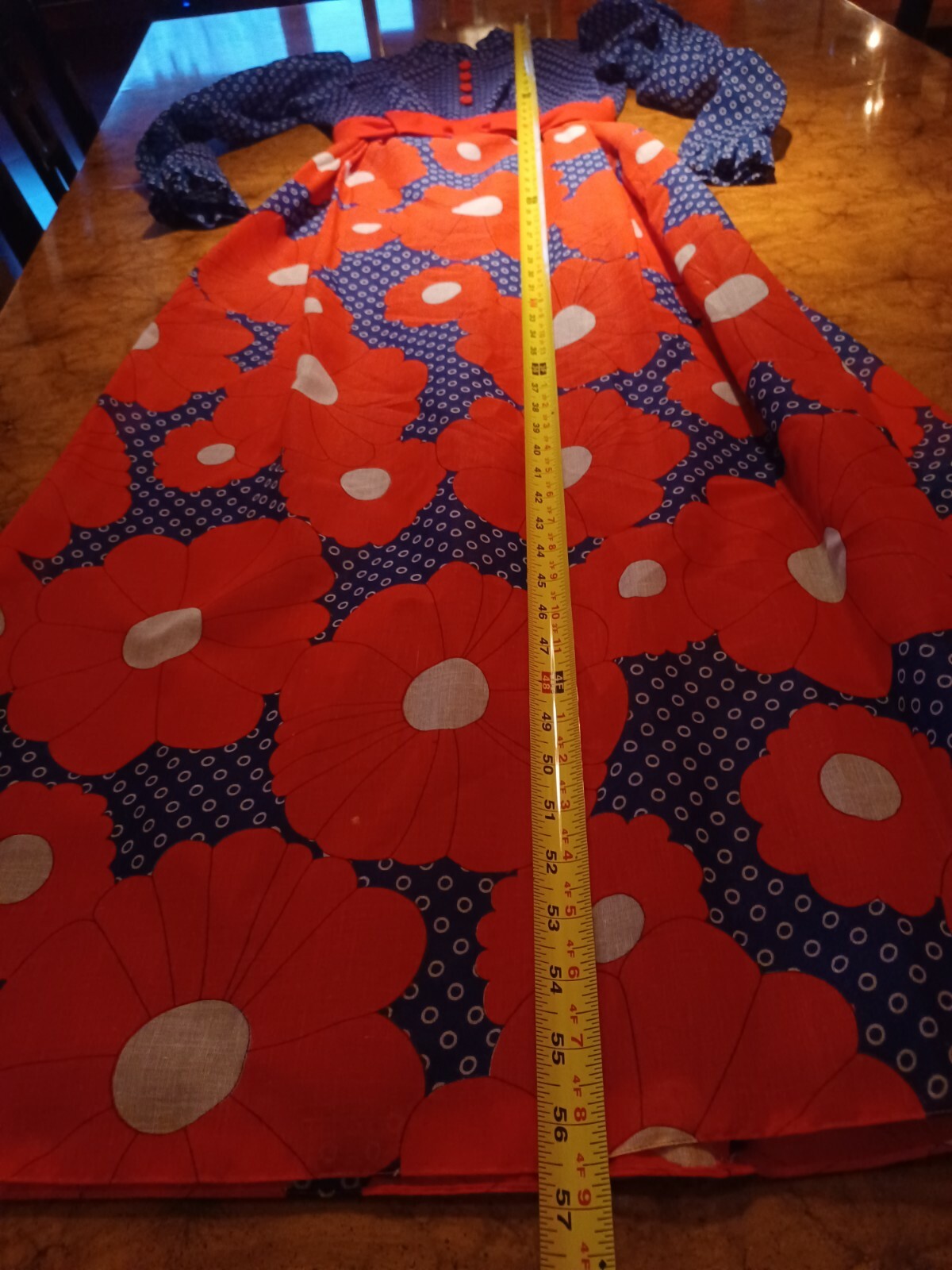True Vtg Mid-century 1960s 1970s Maxi Flower Power Dress Mod MCM Go-Go Hippie 9