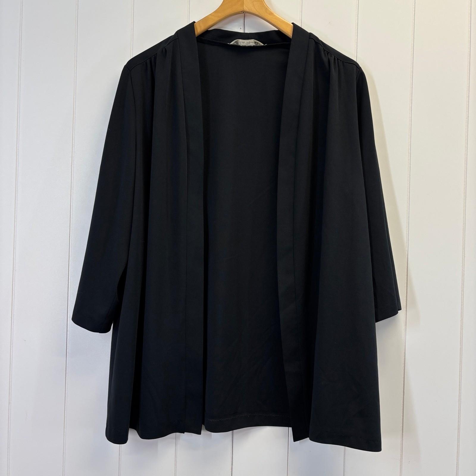Vintage Edith Martin California Women Old Money Classic Open Cardigan Size L