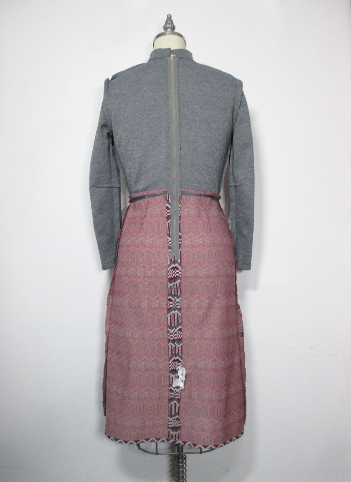 Vintage Carillon Double Knit Dress in Gray, Very Nice, Size M