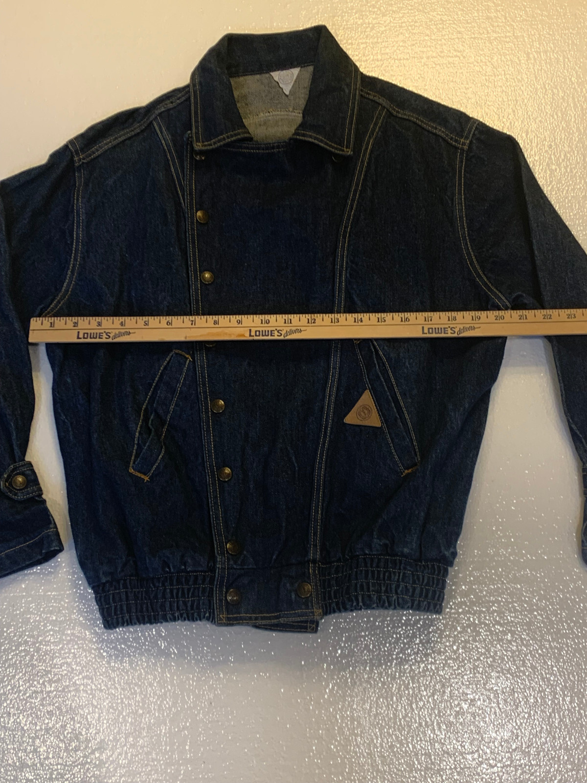 Vintage 80s Jou Jou Denim Motorcycle Biker Retro Women’s Jean Jacket Sz. M