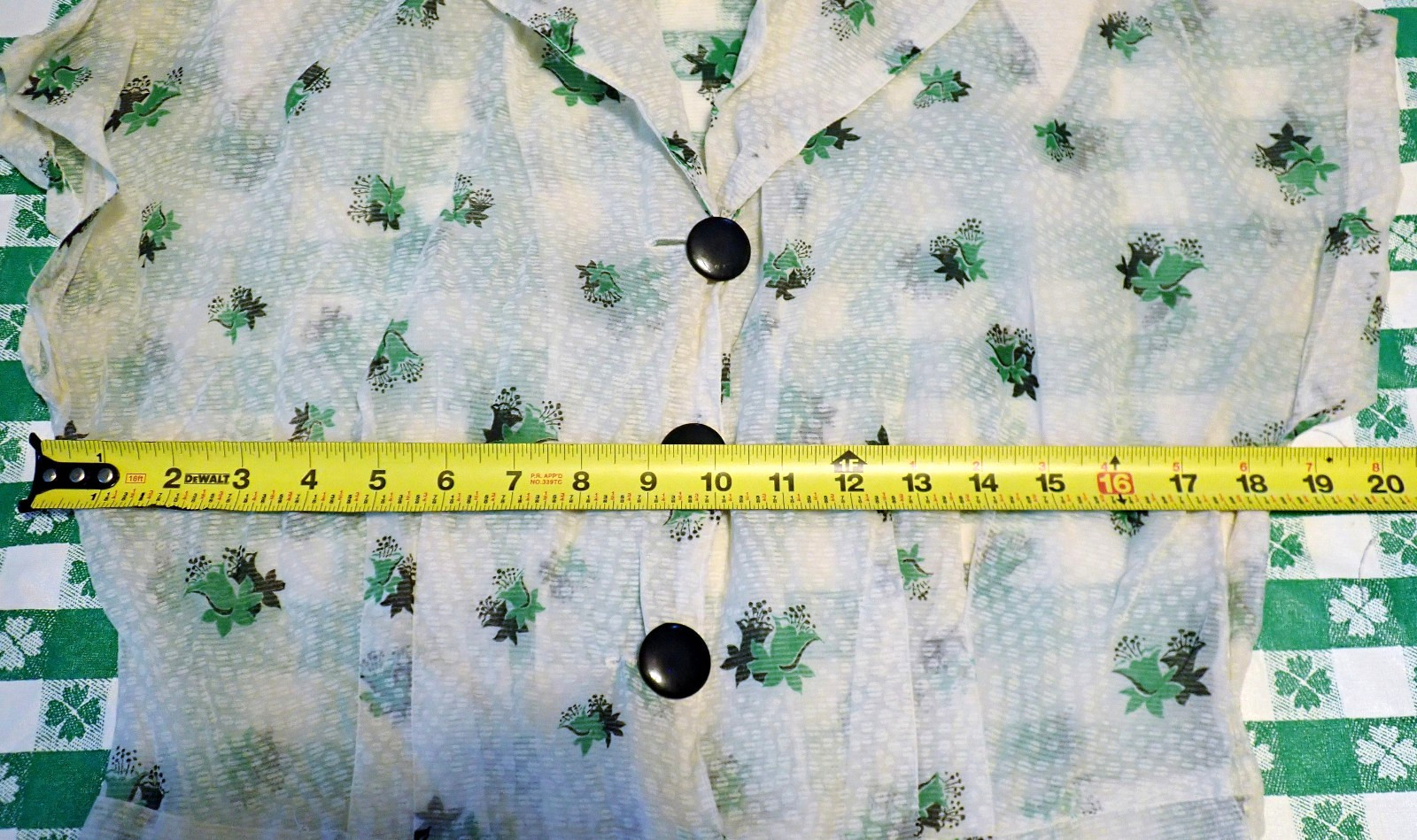RARE Vintage 1940s 50s Floral SPIDERWEB Novelty FRENCH Sheer Nylon Dress (Read)