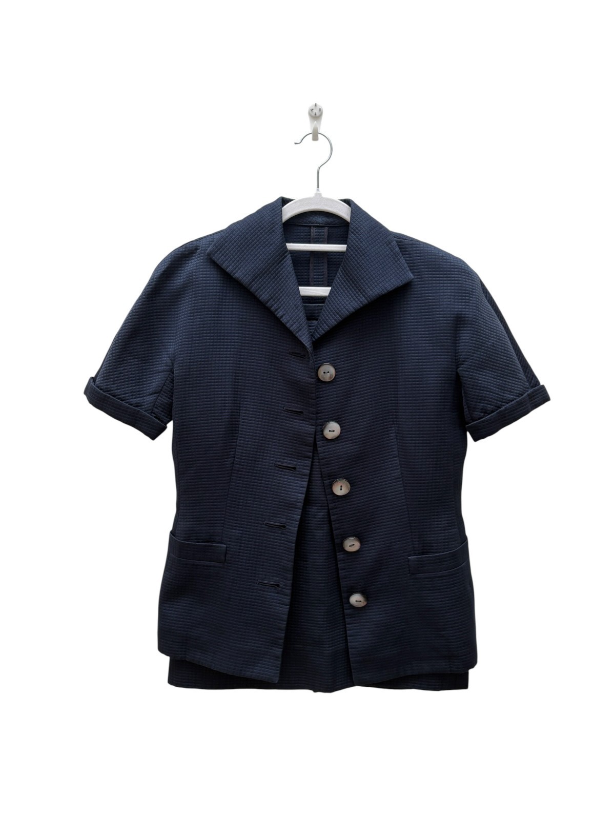 DIOR Vintage Galliano Era Skirt Suit Set 90s Navy Small