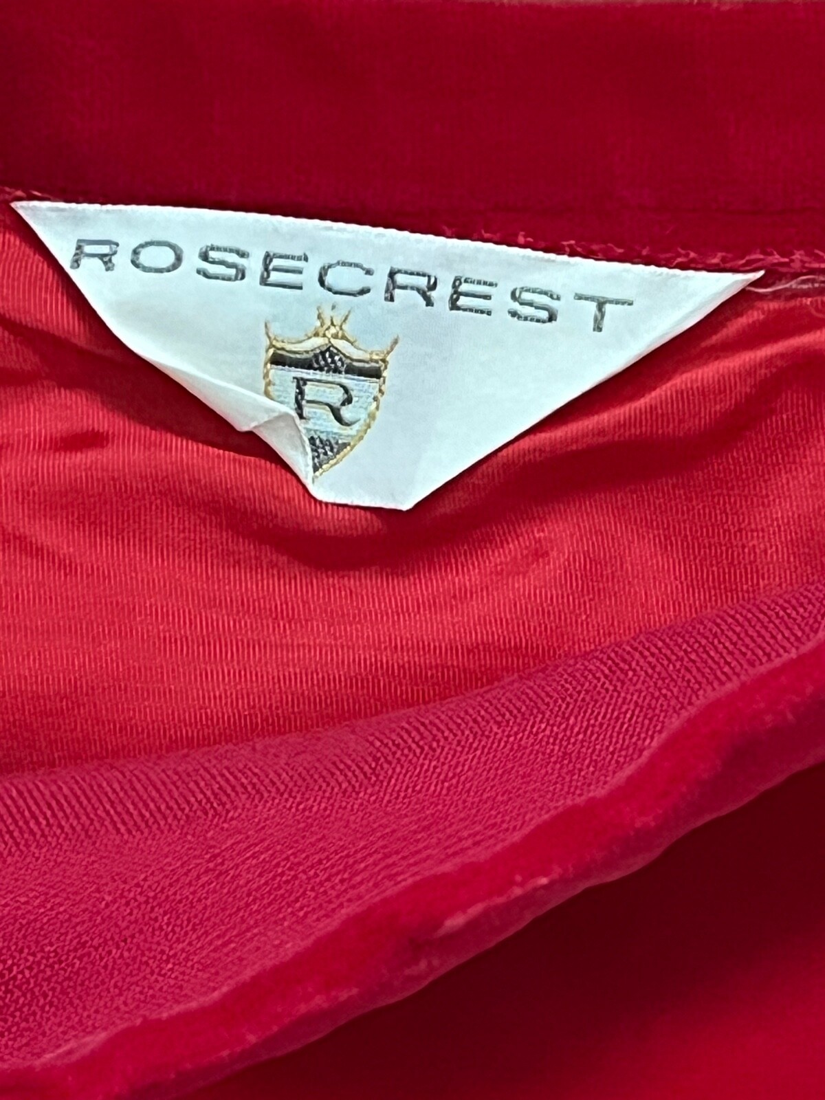 Vintage 50s Rosecrest Red Velvet Skirt and Vest. Beautiful