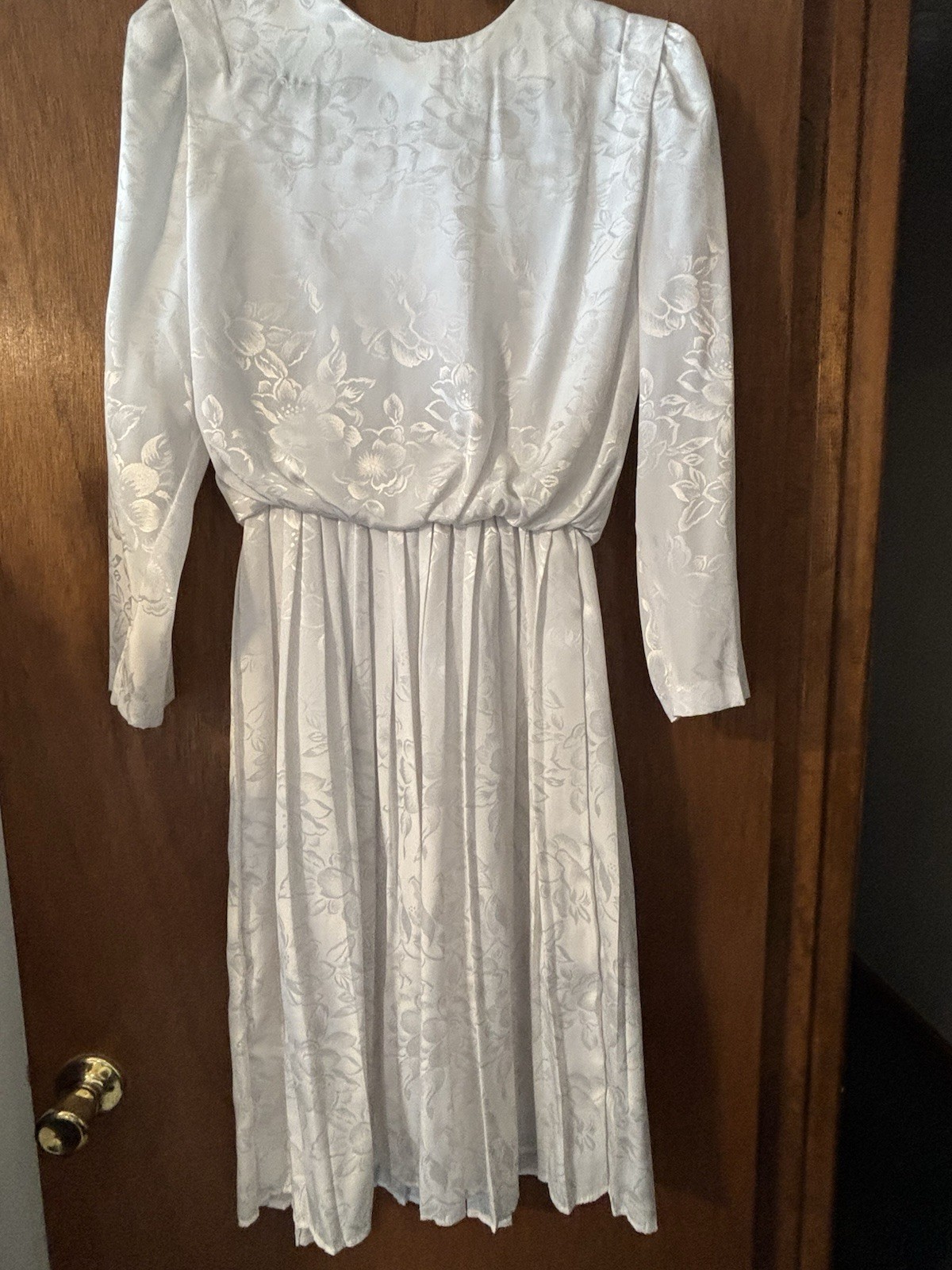 Vintage In Cinq Women’s White Long Sleeve Dress 12
