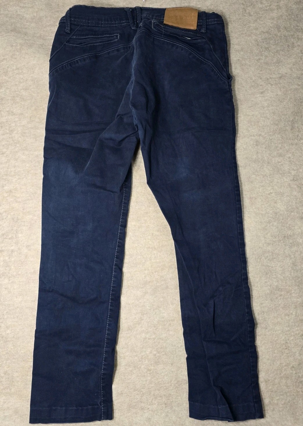 Vintage 90s Esprit Dark Blue Straight Jeans Casual Pant No Back Pockets Size 32