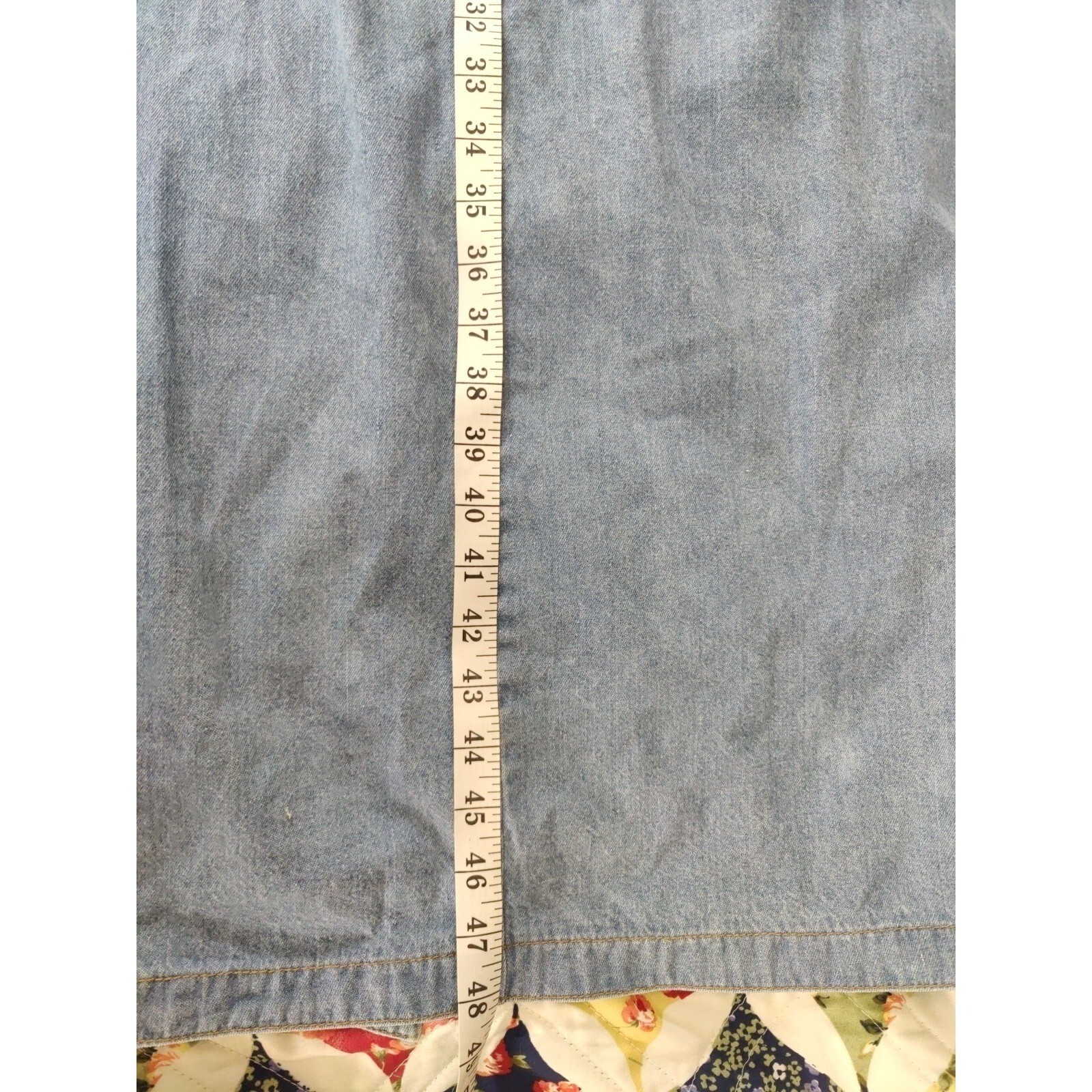 Y2K 90s Vintage MHM Melissa Harper Modest Prairie Denim Maxi Dress 1990’s XL