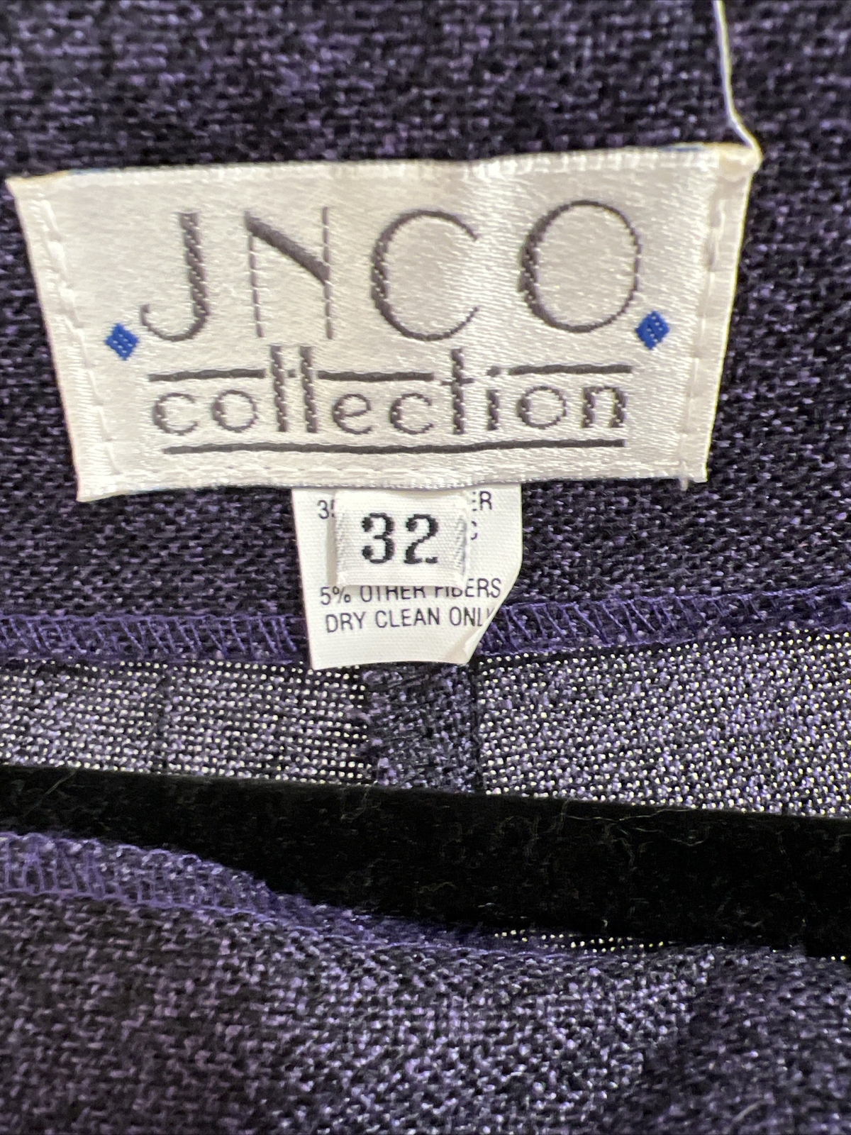 JNCO Vintage pants 33 Womens high Rise Purple baggy Taper Ankle Rare