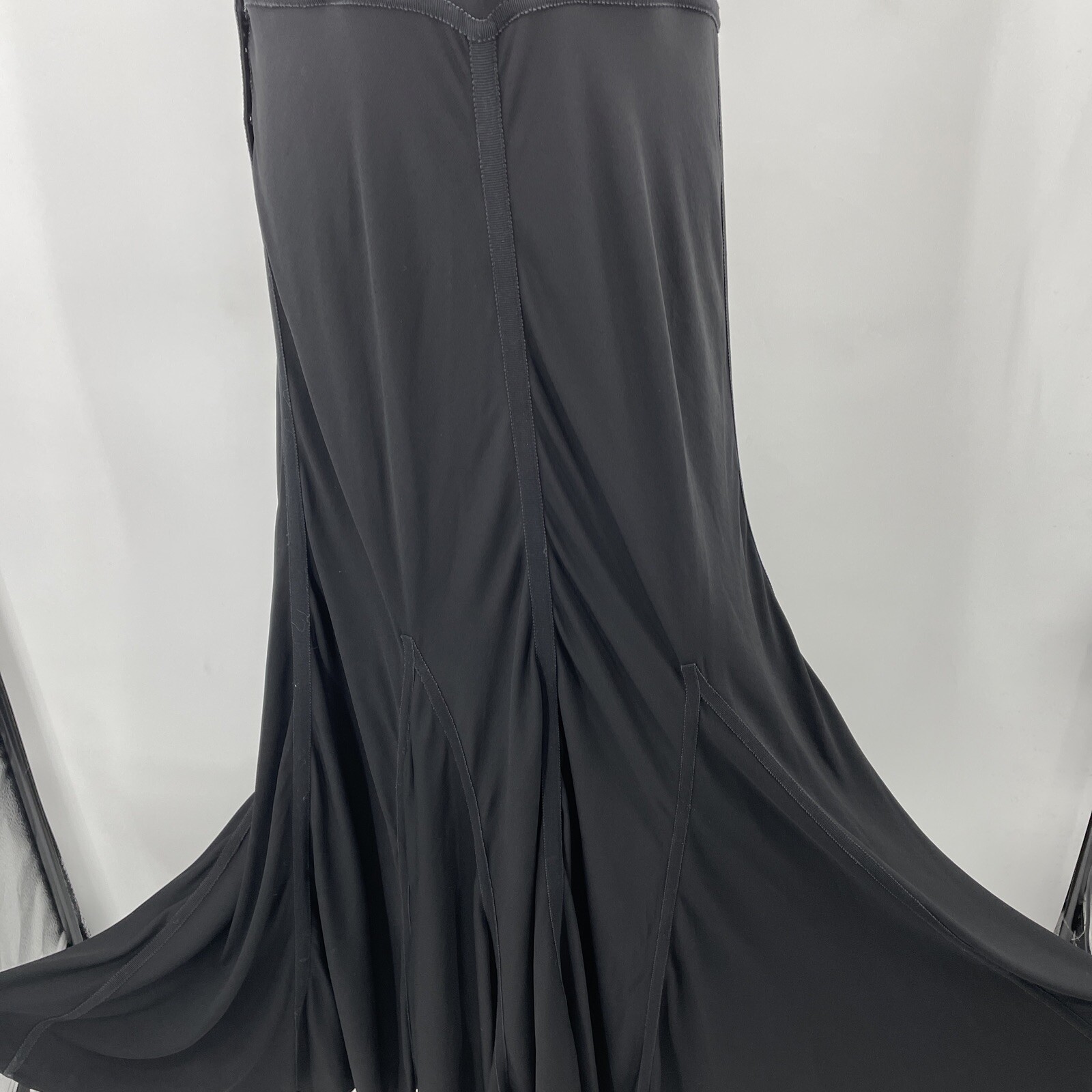 Vintage Donna Karan Dress Maxi Black Gown Size Large Union Tag Evening Gown