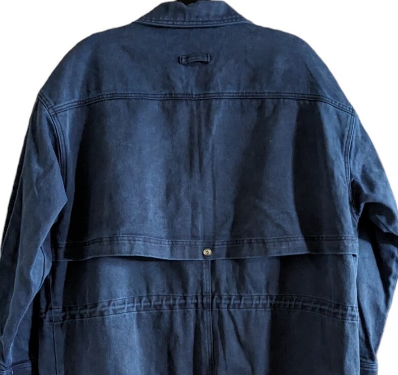 Vtg 80s/90s 3X/4X NWT Together! Spiegel Denim Maxi Trench Coat New Wave Utility