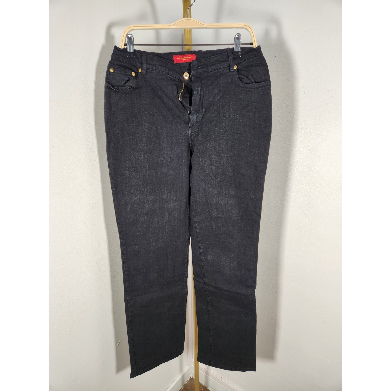 Vintage Label Womens Black NYDJ Bootcut Jeans Size 10, 32″ Inseam