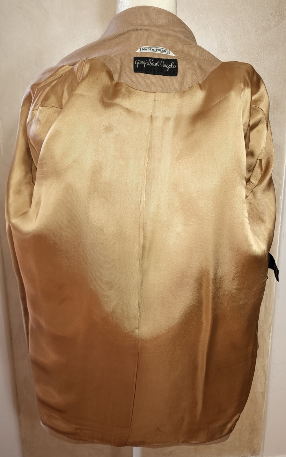 Womens Vintage Giorgio Sant’ Angelo Blazer Size 4 10K Benjamin Franklin Buttons